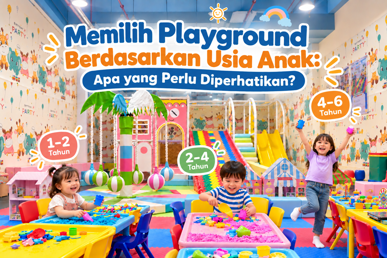 Memilih Playground Berdasarkan Usia Anak: Apa yang Perlu Diperhatikan?