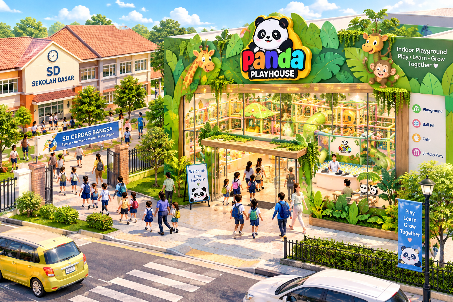 Rahasia Sukses Bisnis Playground: Mengapa Buka di Depan Sekolah Adalah Strategi Paling Jitu?