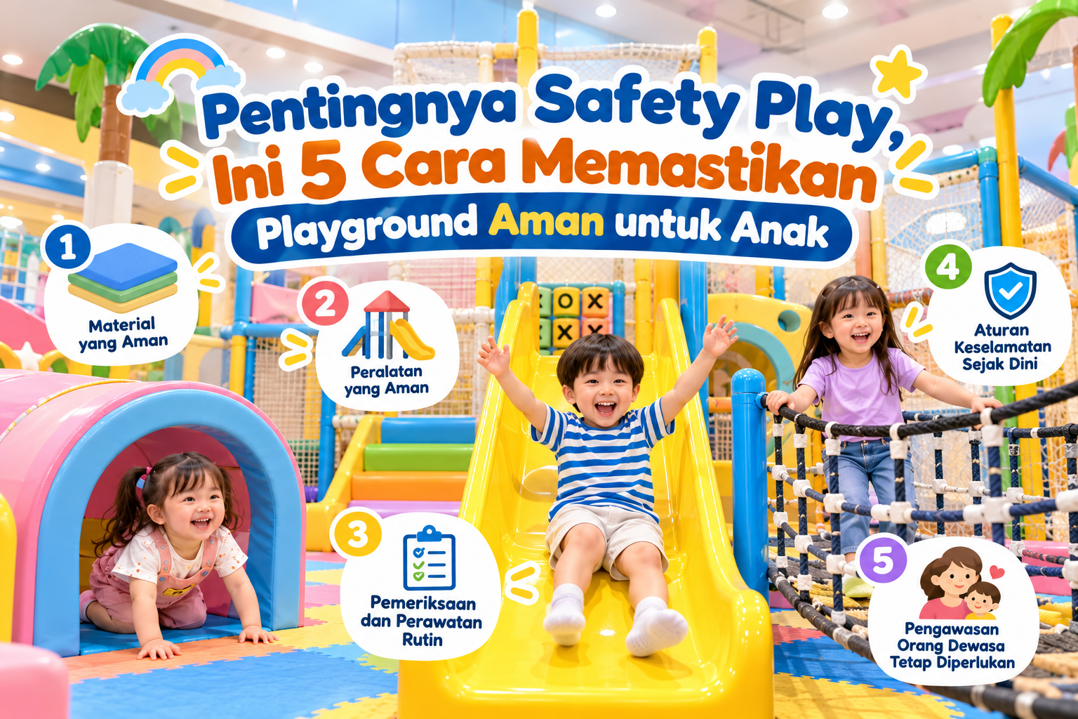 Pentingnya Safety Play, Ini 5 Cara Memastikan Playground Aman untuk Anak