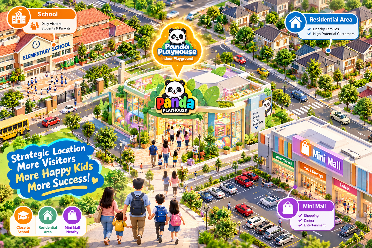 4 Kunci Strategis Menentukan Lokasi Bisnis Playground Agar Selalu Ramai